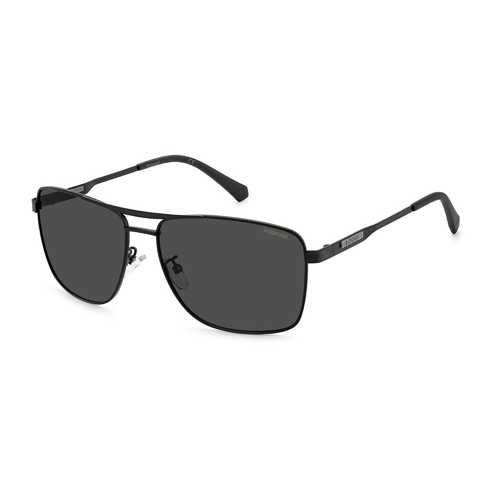 Polaroid Black Metal Sunglasses