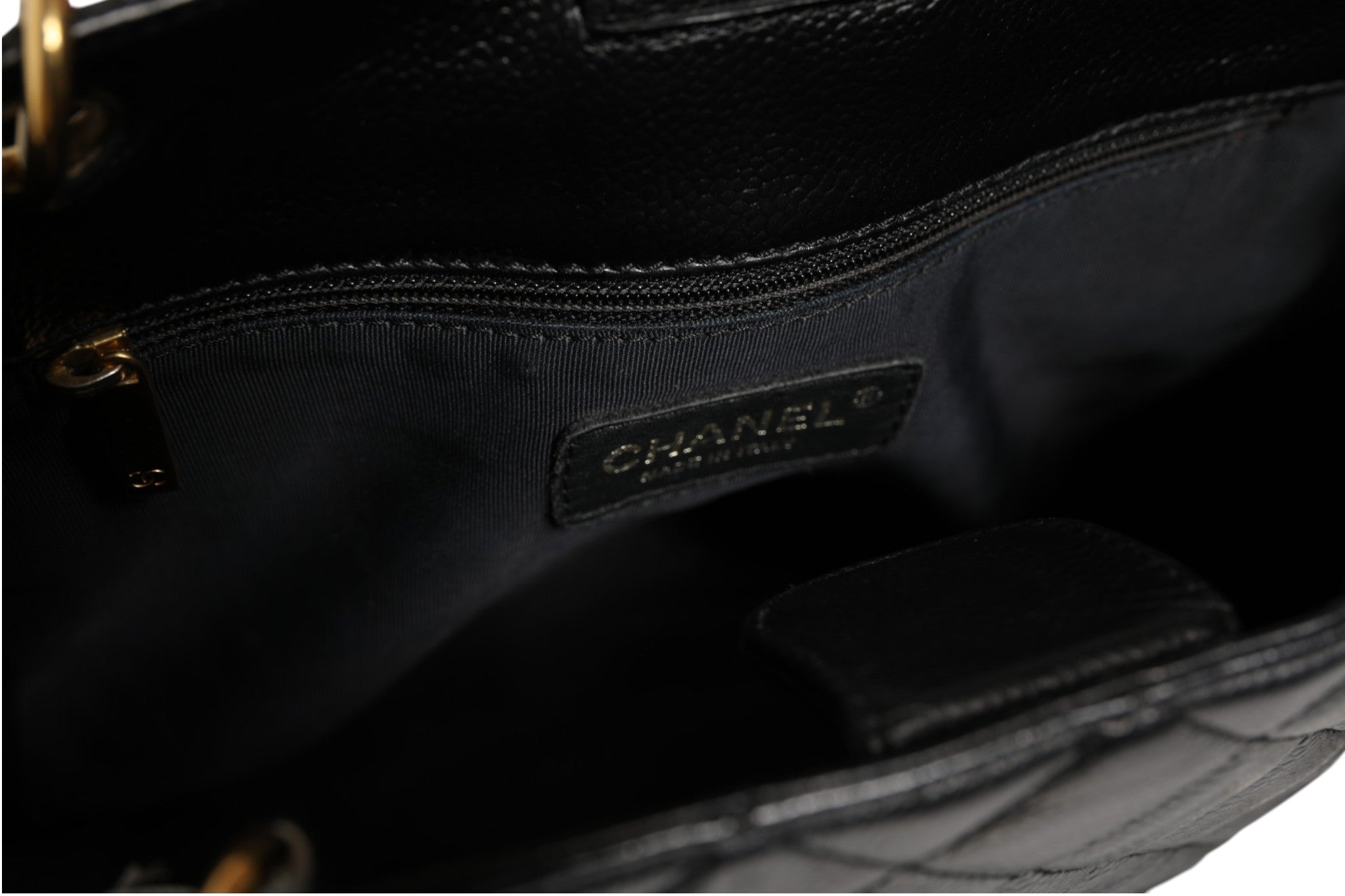 Chanel Caviar Petit Shopping Tote (PST) Black