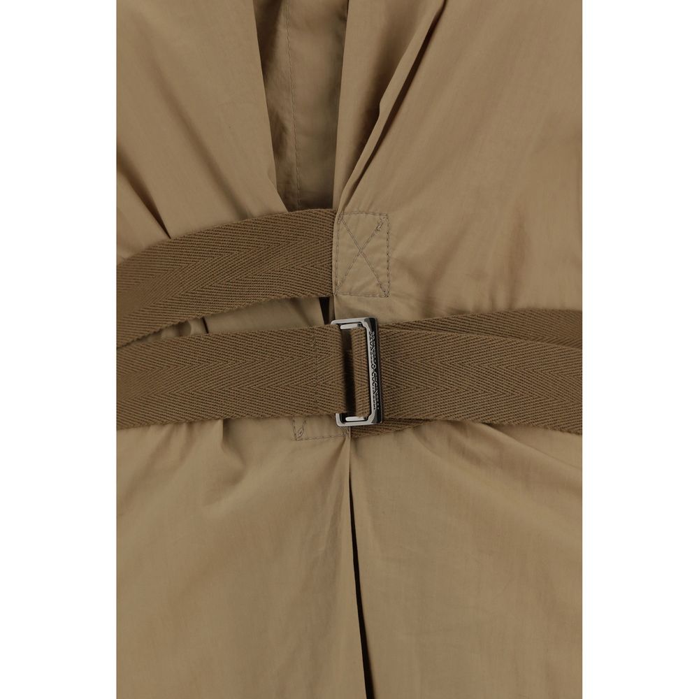 Brunello Cucinelli Brown Cotton Casual Dress