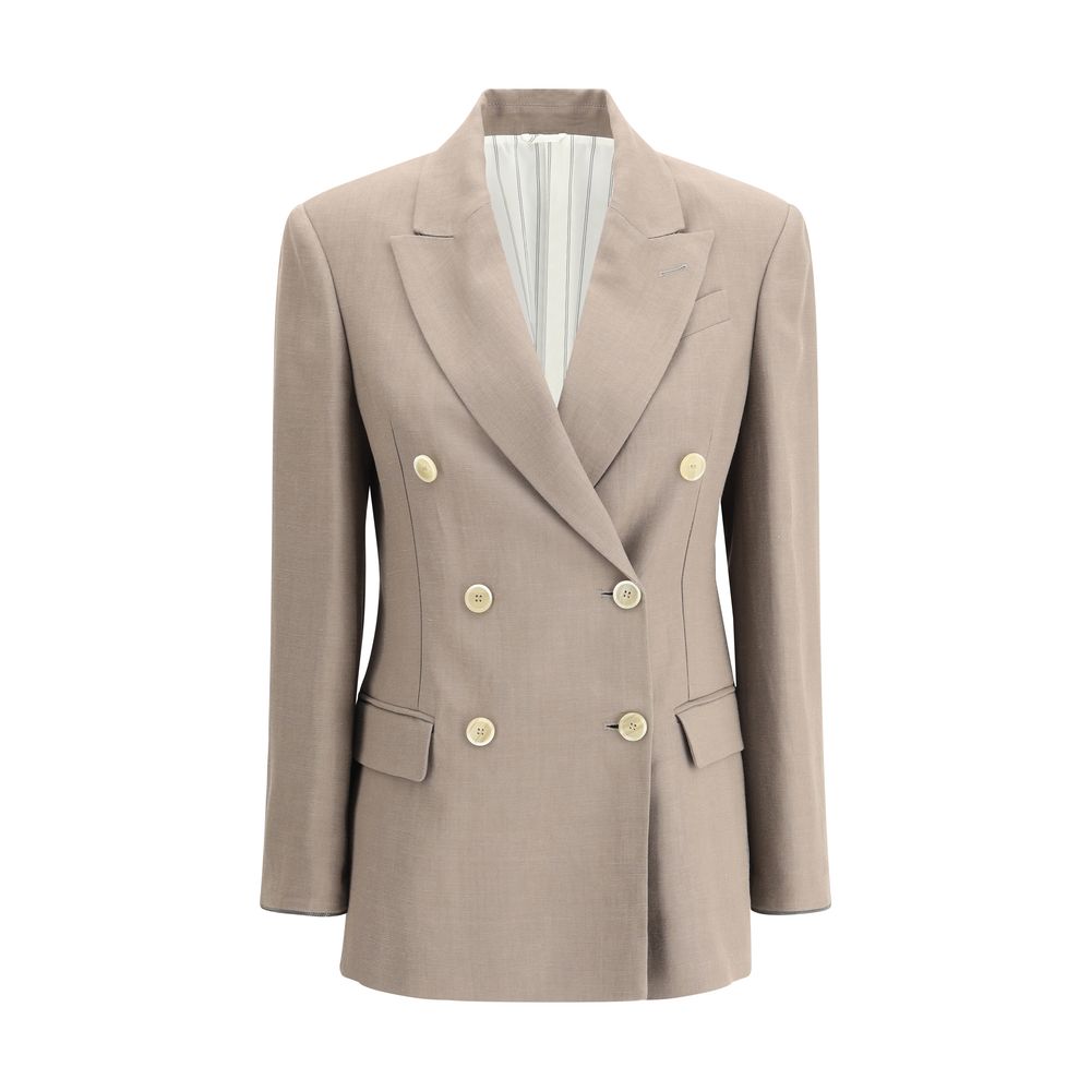 Brunello Cucinelli Beige Viscose Blazer