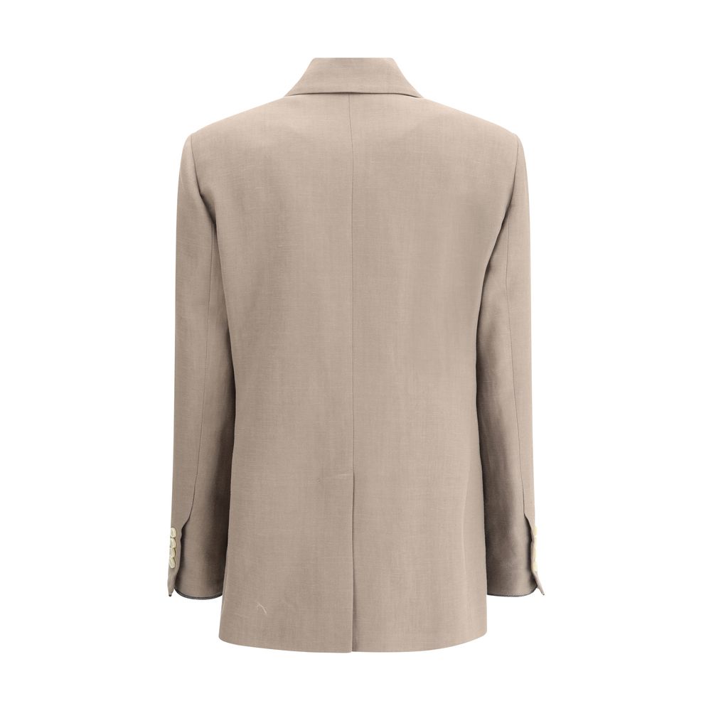 Brunello Cucinelli Beige Viscose Blazer