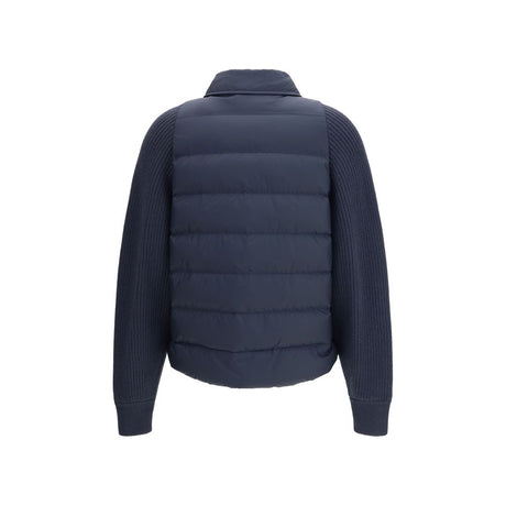 Brunello Cucinelli Blue Polyester Jacket