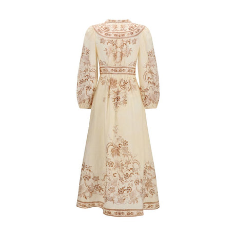 Zimmermann Beige Linen Casual Dress