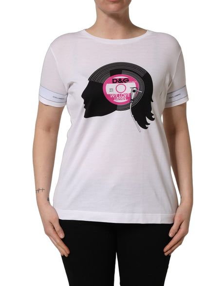 Dolce & Gabbana White D&G WE LOVE JAPAN Print Cotton T-shirt