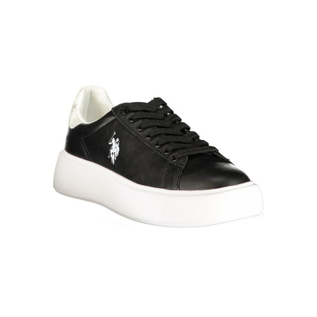 U.S. POLO ASSN. Black Polyurethane Women's Sneaker