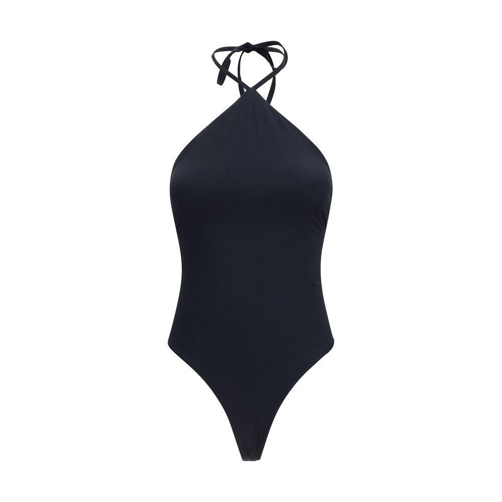 Jacquemus Black Nylon One-Piece Swimsuit