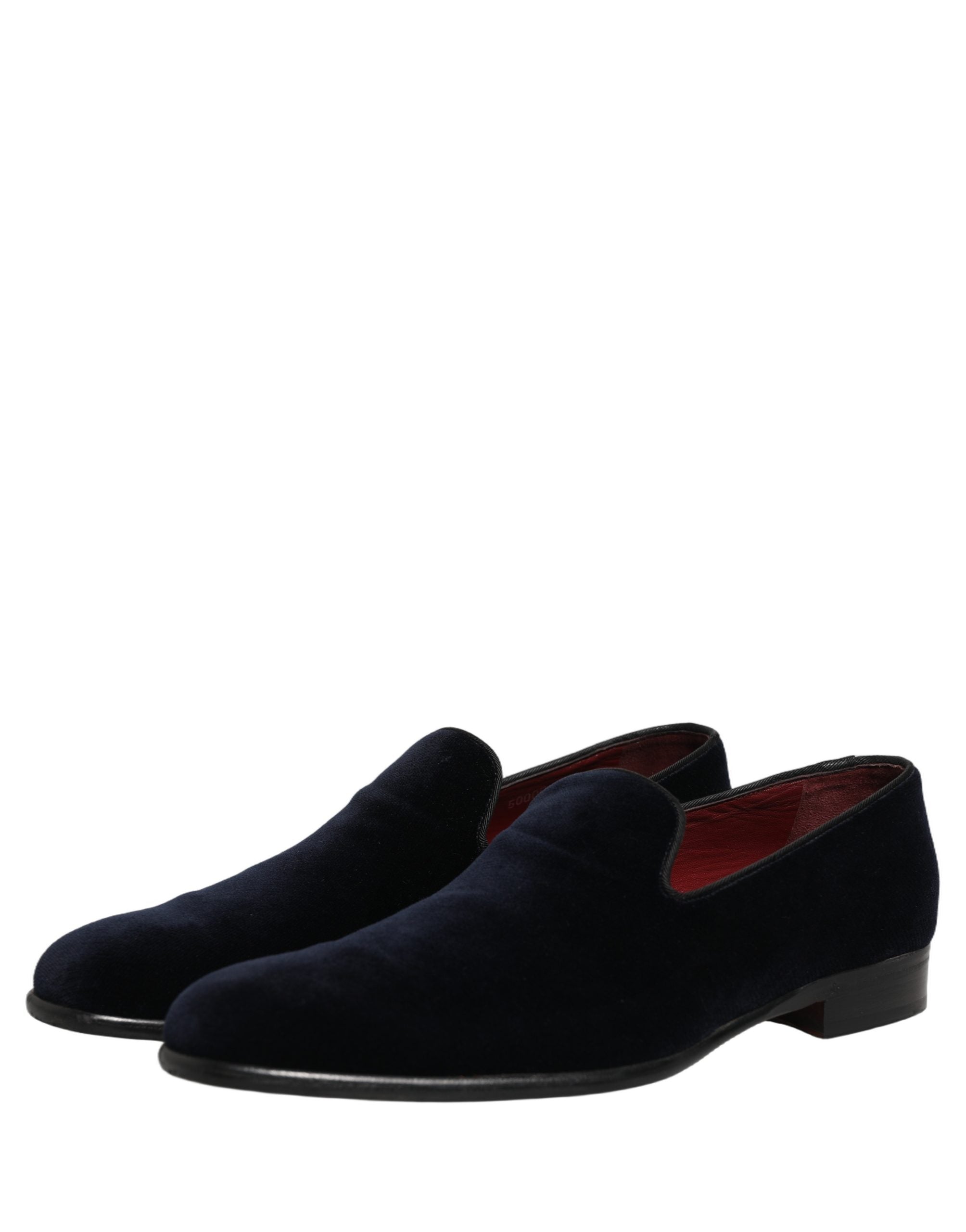 Dolce & Gabbana Black Suede Formal Slip On Men Loafers Shoes