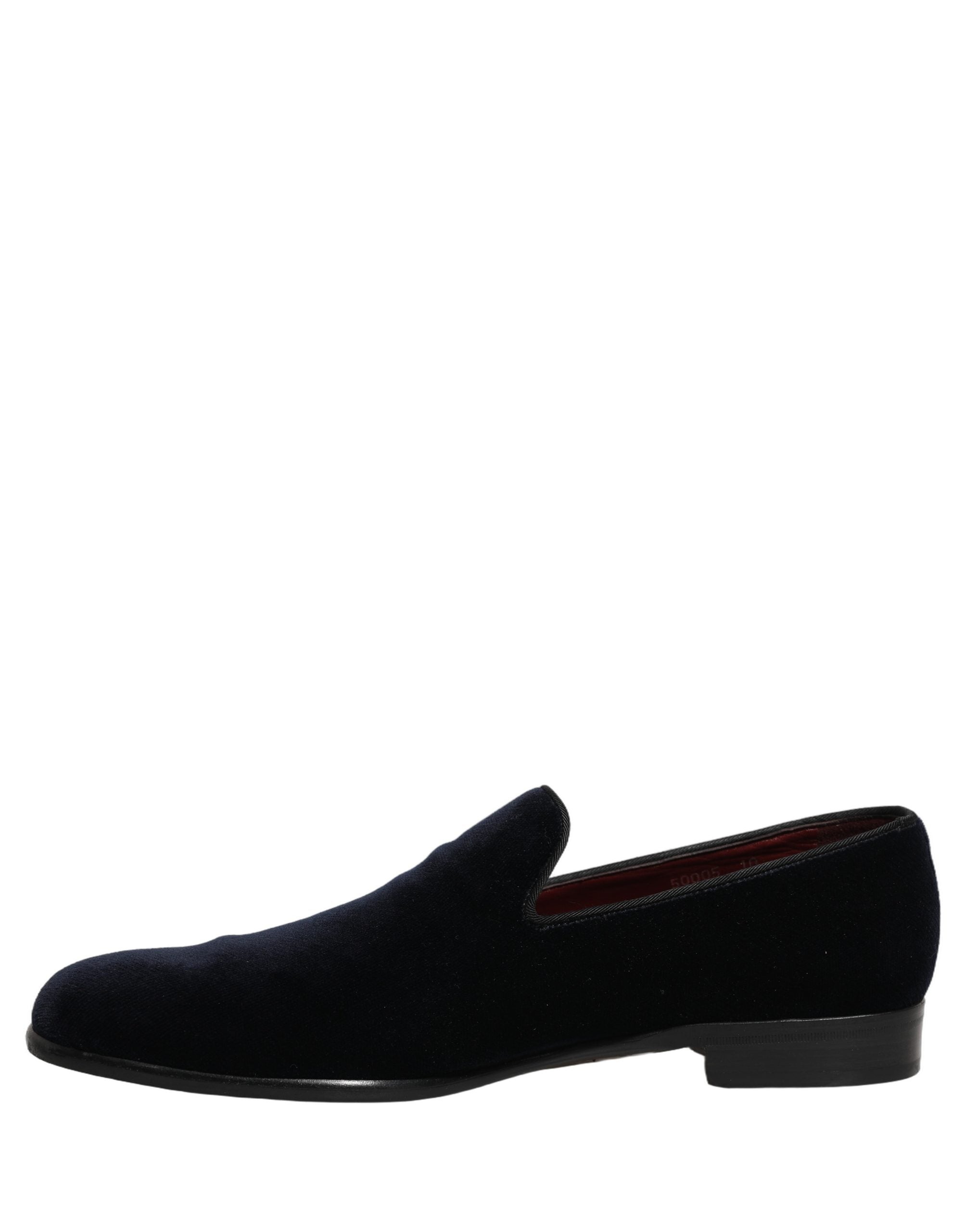 Dolce & Gabbana Black Suede Formal Slip On Men Loafers Shoes