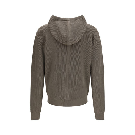 Rick Owens Gray Wool Oves Aries Hoodie