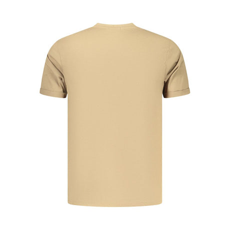 Coveri Moving Brown Cotton Men's Shirt