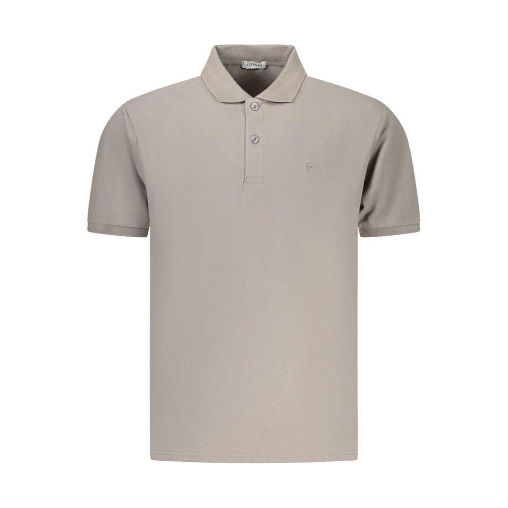 Coveri Moving Gray Cotton Men's Polo Shirt