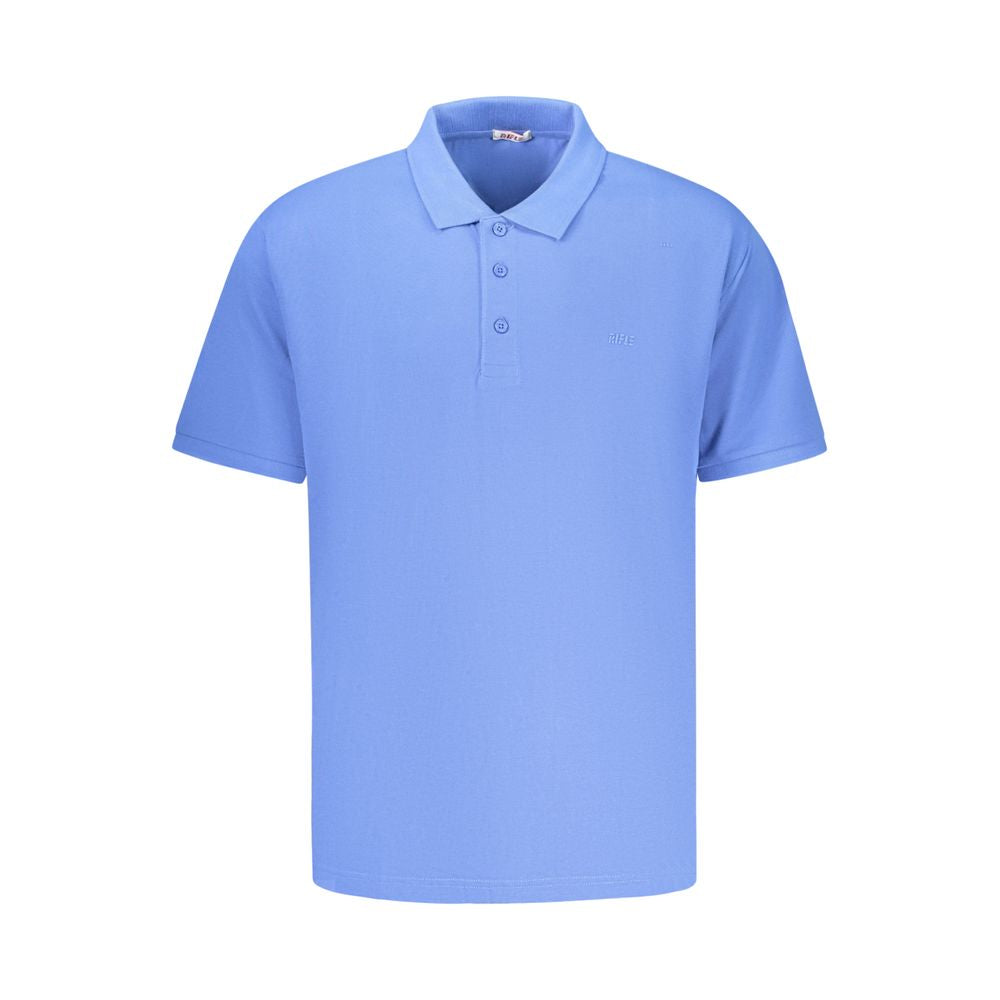 Rifle Blue Cotton Men's Polo