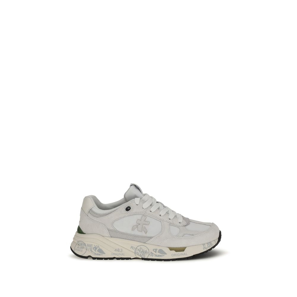 Premiata White Polyamide Chunky Sneakers