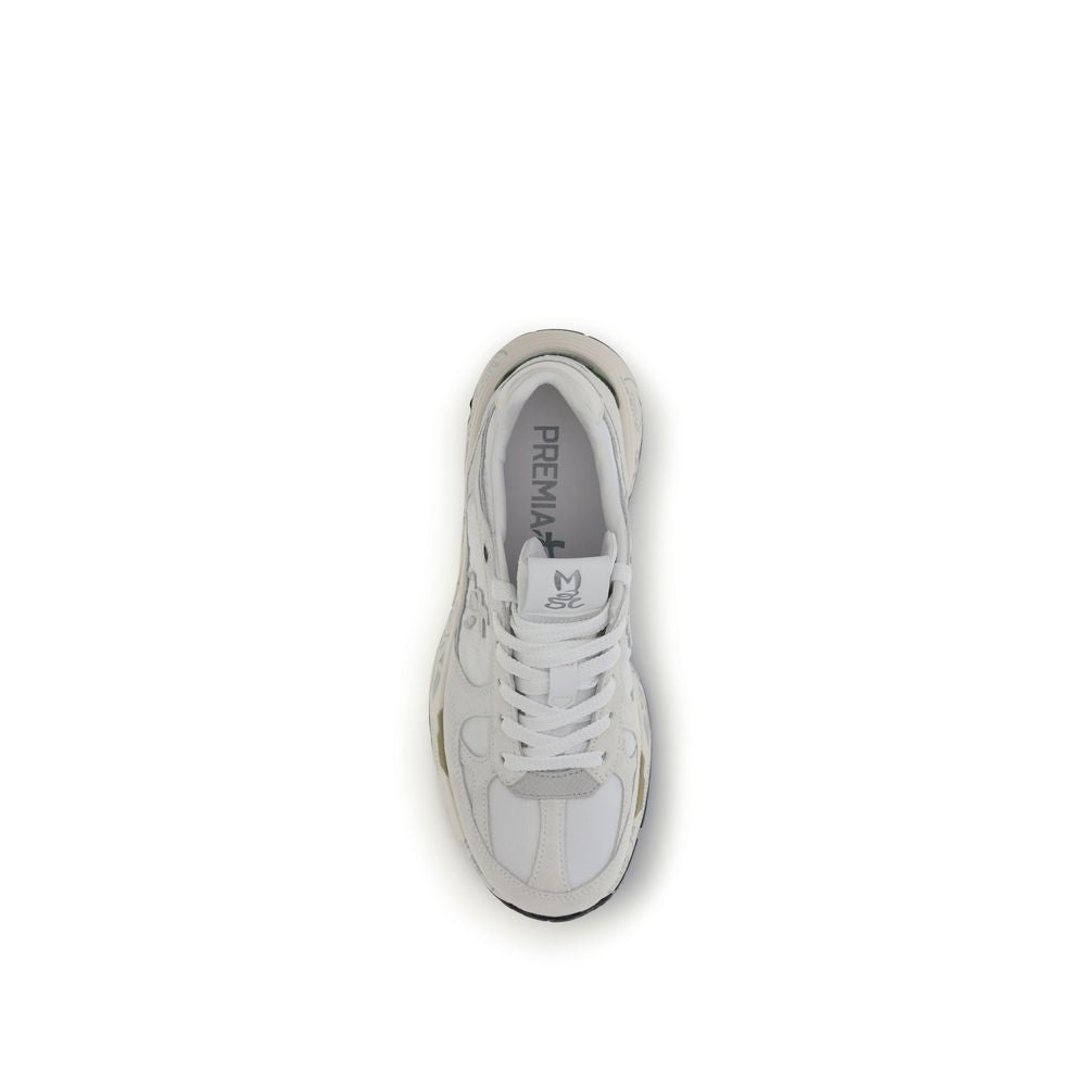 Premiata White Polyamide Chunky Sneakers