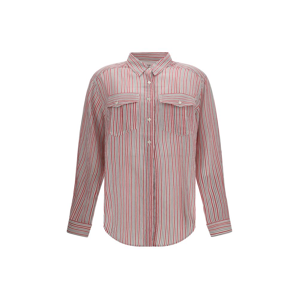 Marant Etoile Beige Cotton Pattern Shirt