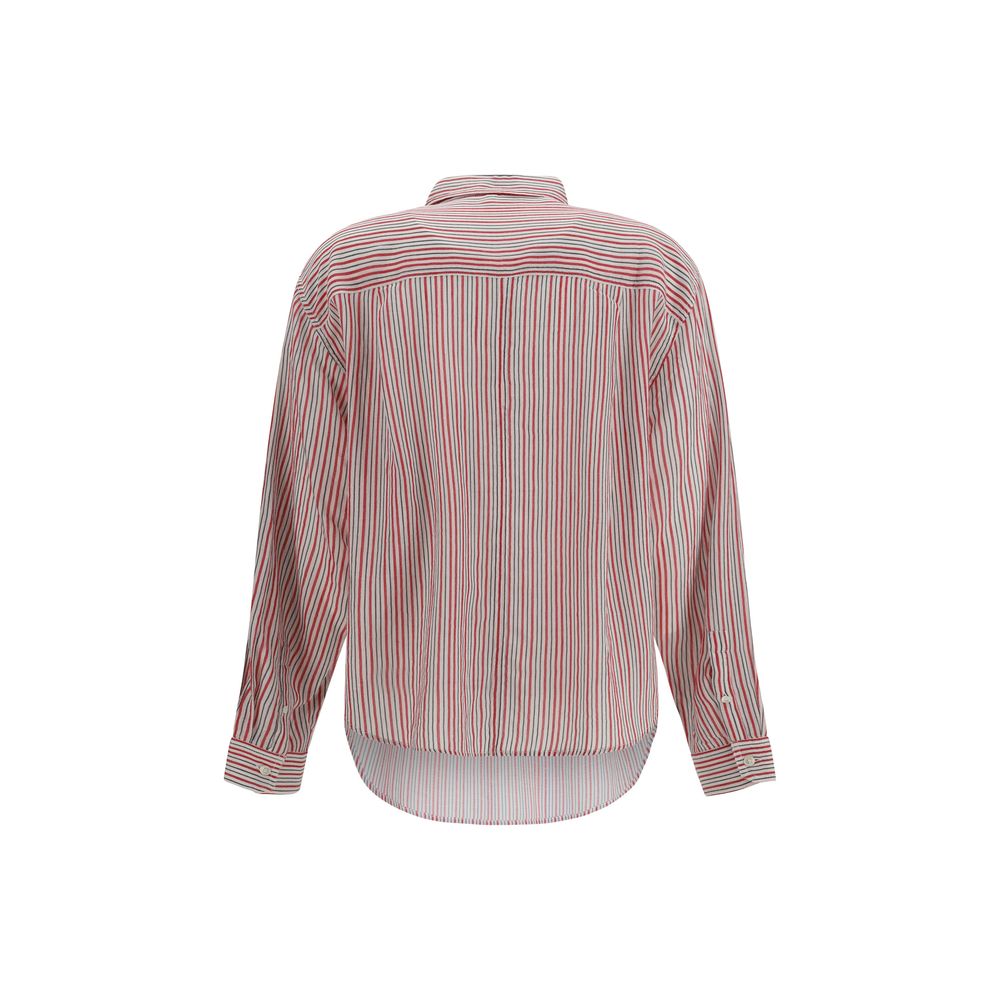 Marant Etoile Beige Cotton Pattern Shirt