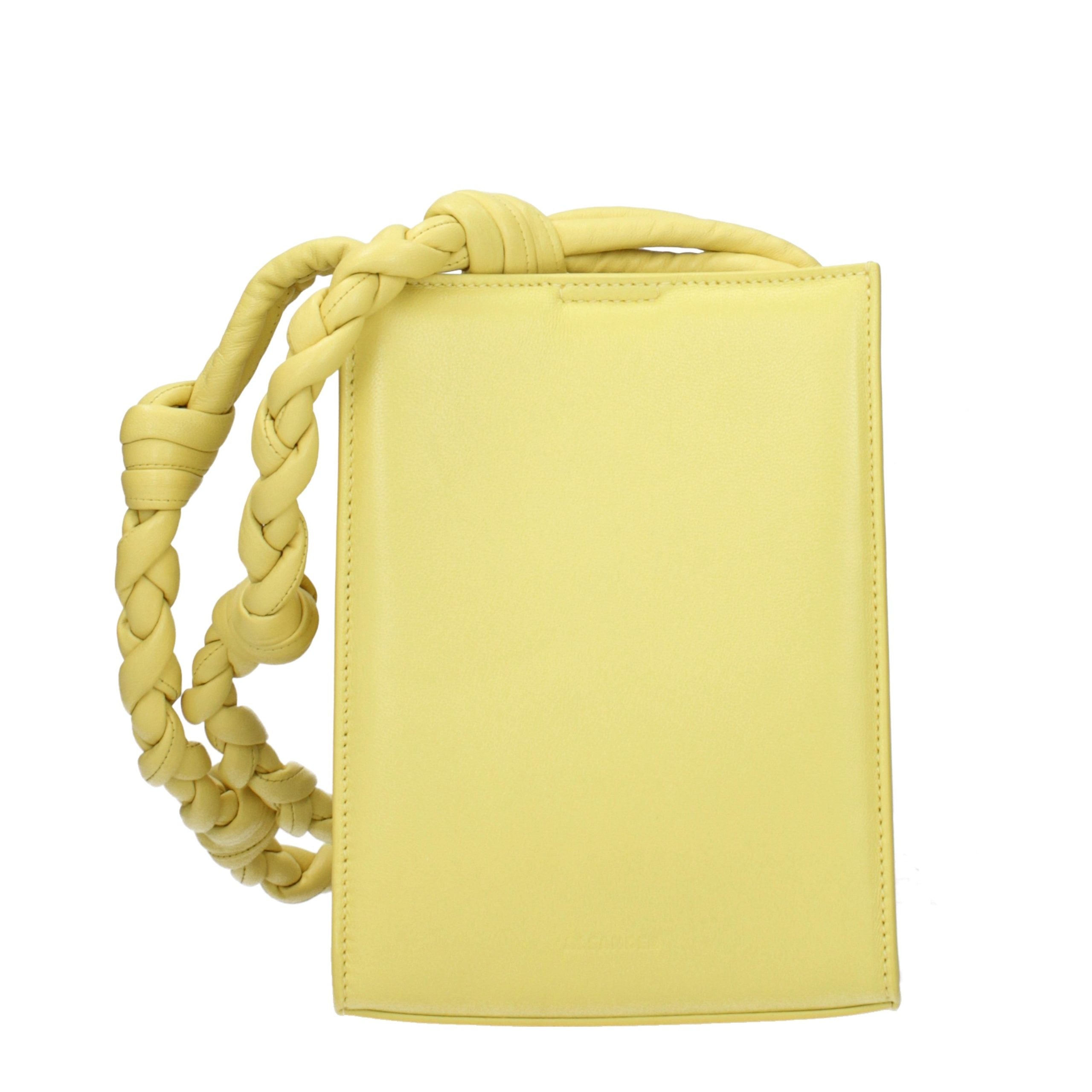 Jil Sander Yellow Leather Crossbody Bag