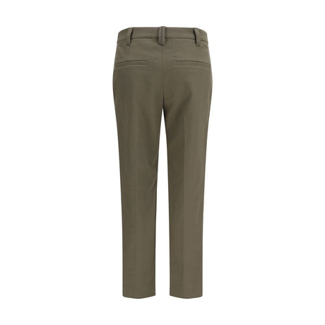 Brunello Cucinelli Bicolor Cotton Dress Pants