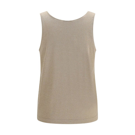 Brunello Cucinelli Beige Cashmere Tank Tops