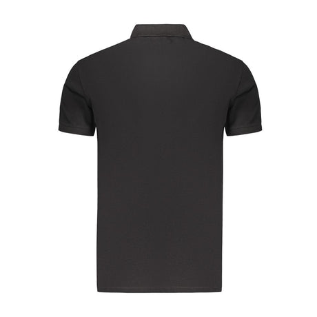 Marina Militare Black Cotton Mens Polo