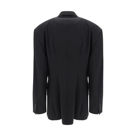 Balenciaga Black Wool Oves Aries Blazer