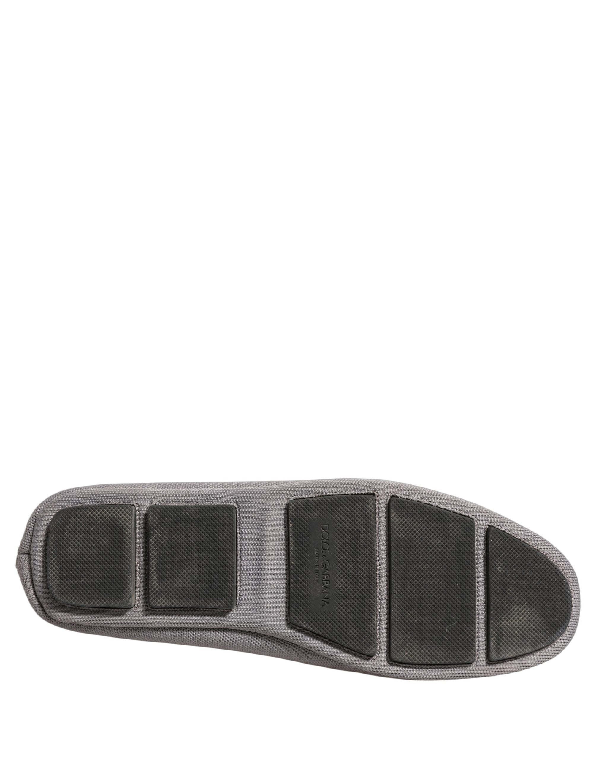 Dolce & Gabbana Gray Stretch Mesh Men Ankle Boots Shoes