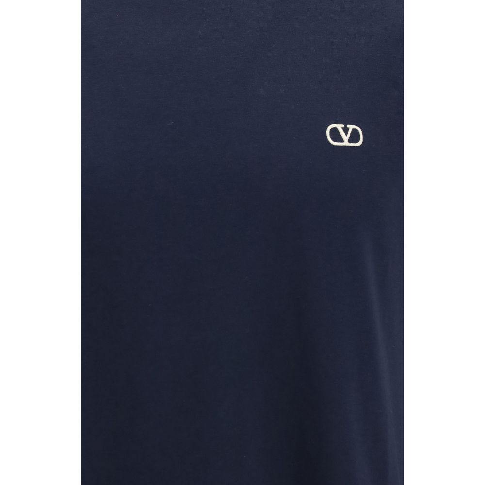 Valentino Blue Cotton T-Shirt
