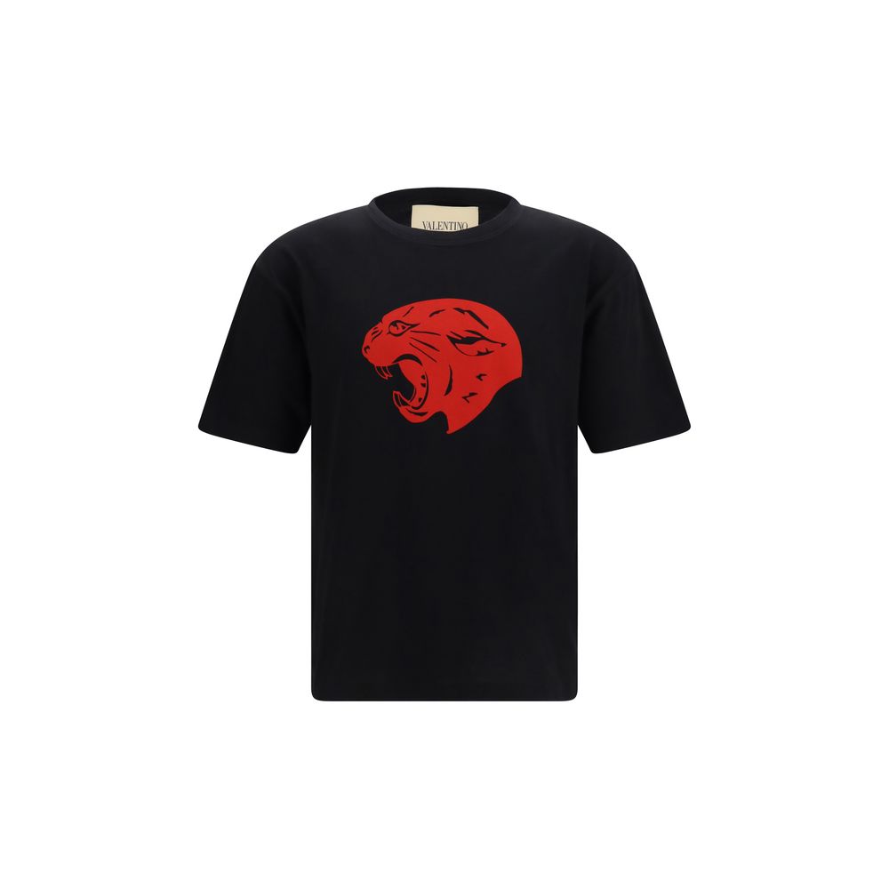 Valentino Black Cotton T-Shirt