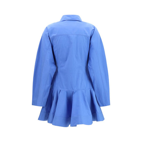 Ganni Blue Cotton Casual Dress