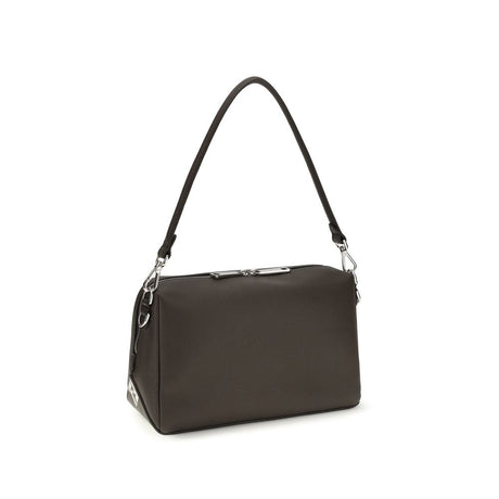 Fendi Brown Calf Leather Bos Taurus Shoulder Bag