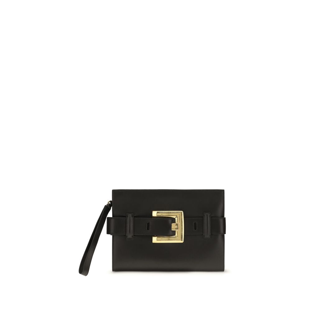 Balmain Black Lamb Ovis Aries Aries Shoulder Bag
