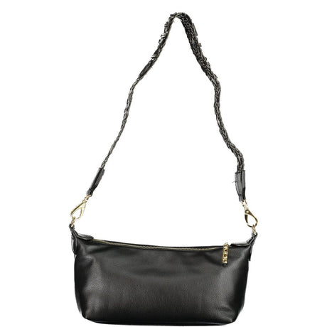 Mario Valentino Nero Polyurethane Women's Bag with Adjustable Shoulder Strap