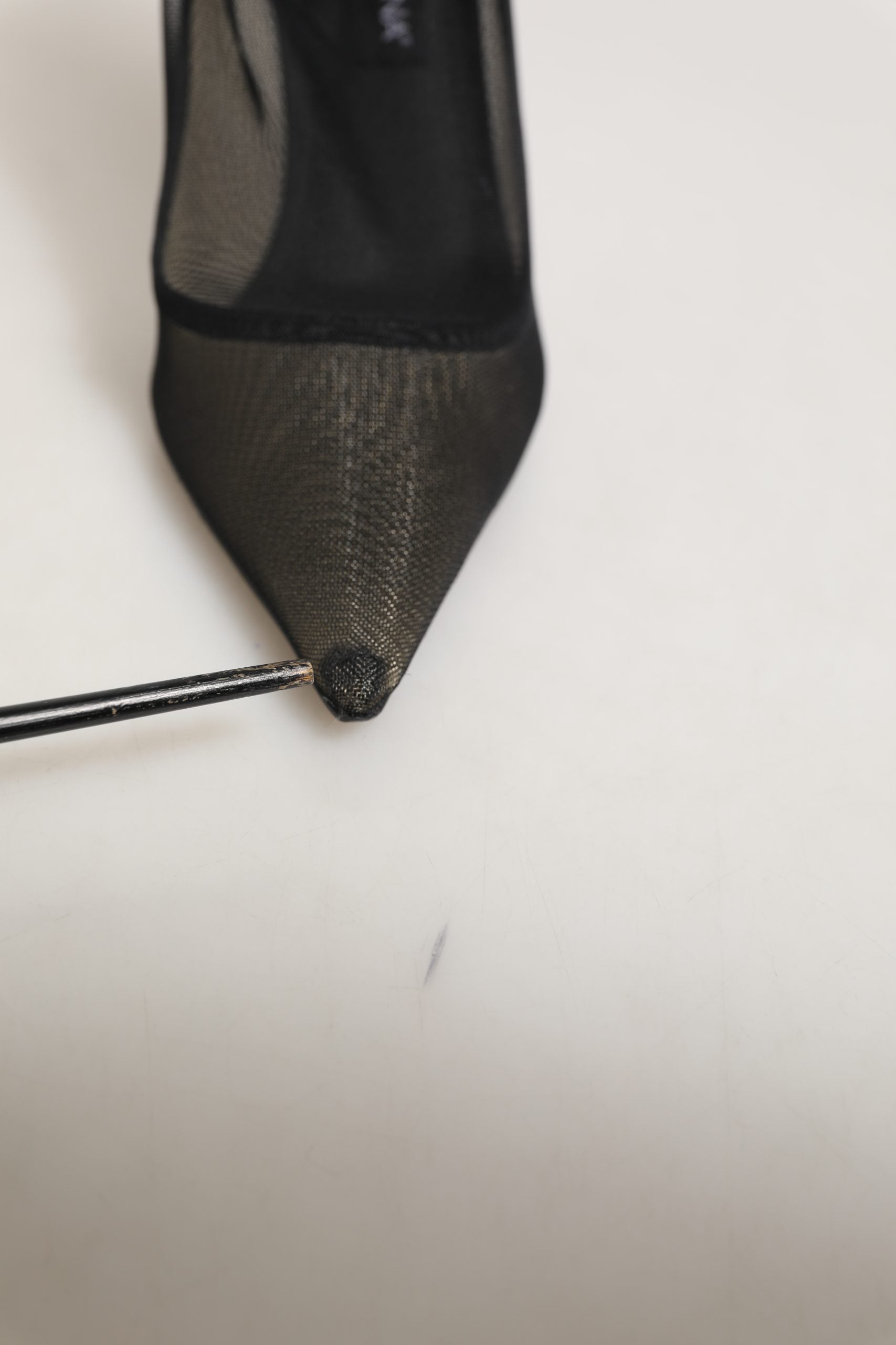 Dolce & Gabbana Black Mesh Stiletto High Heels Pumps Shoes