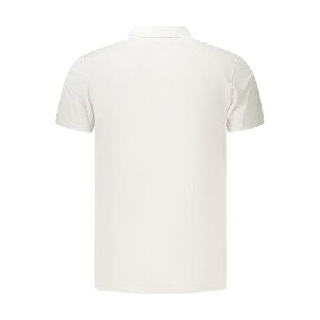 Lotto White Polyester Men's Polo Shirt