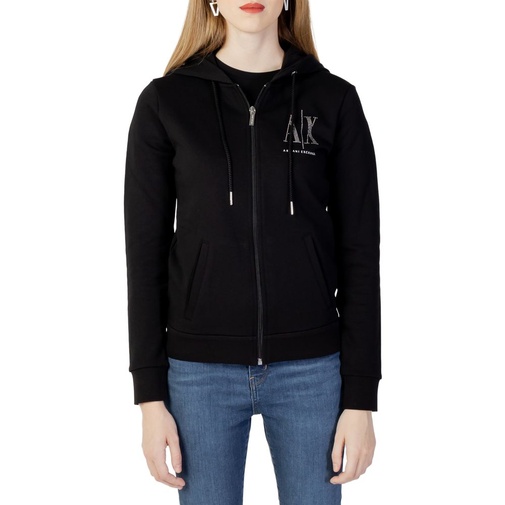 Armani Exchange Black Cotton Sweatshirt