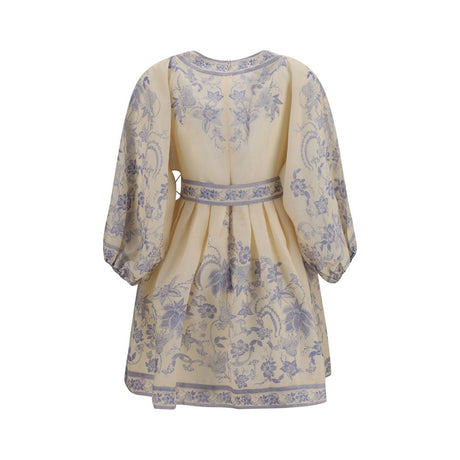 Zimmermann Multicolor Linen Casual Dress