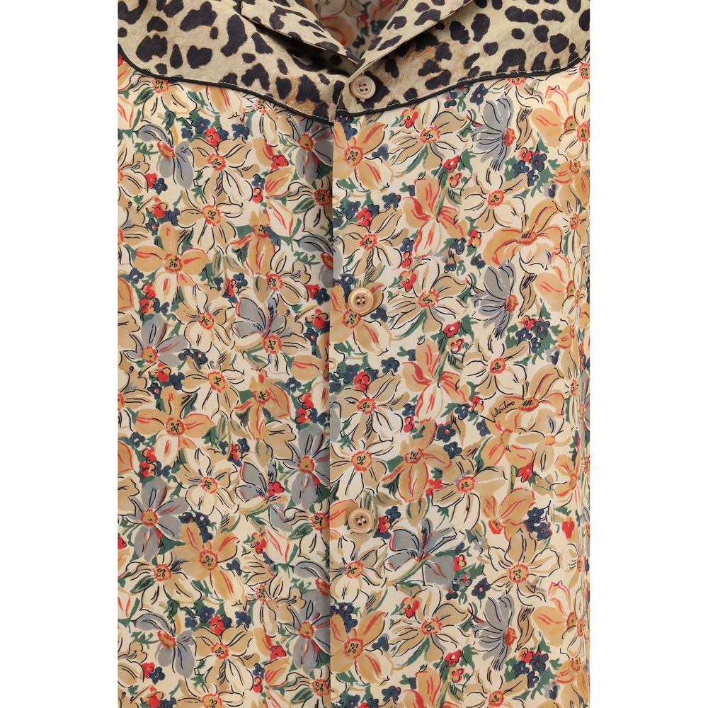 Valentino Multicolor Silk Shirt