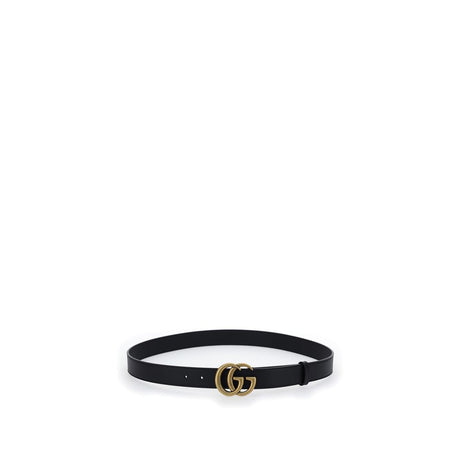 Gucci Black Calf Leather Bos Taurus Regular Belt