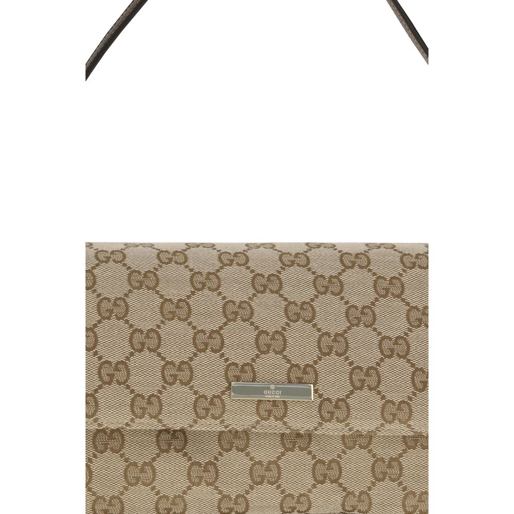 Gucci Brown Fabric Shoulder Bag