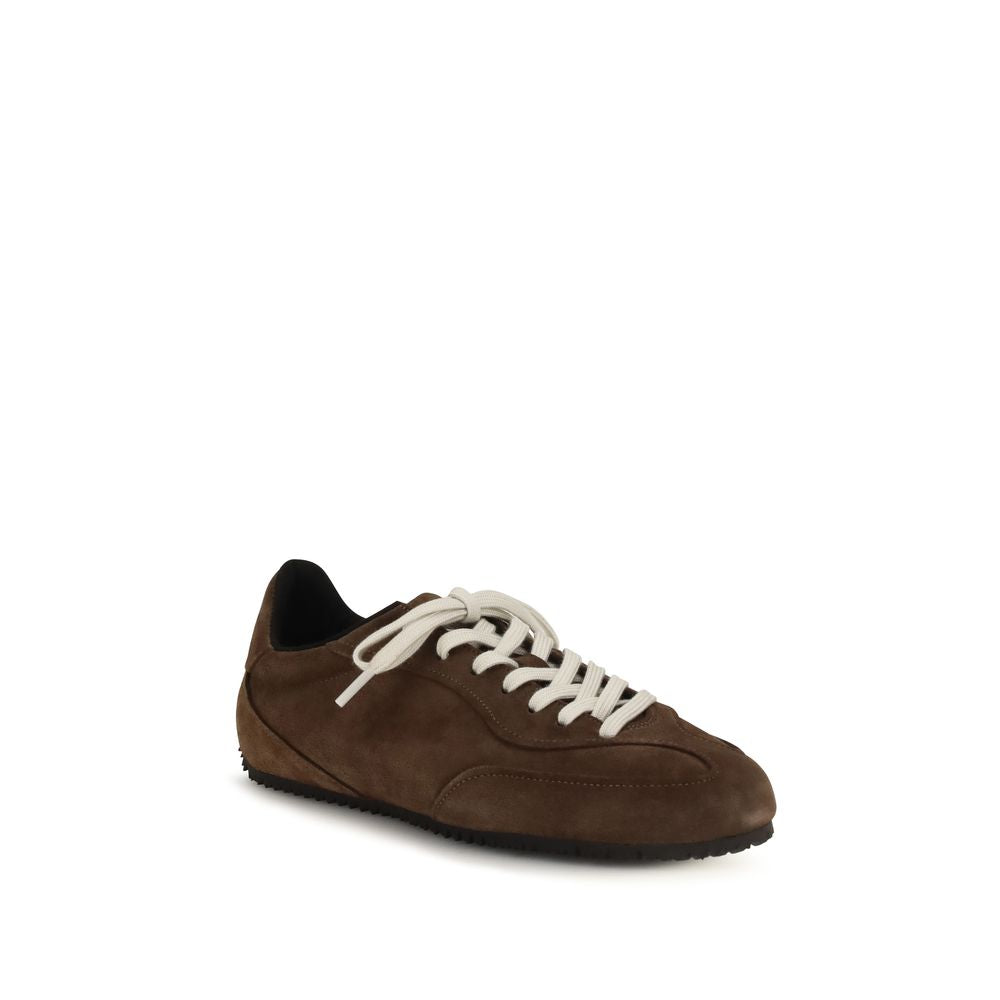 Axel Arigato Brown Calf Leather Bos Taurus Low Top Sneakers