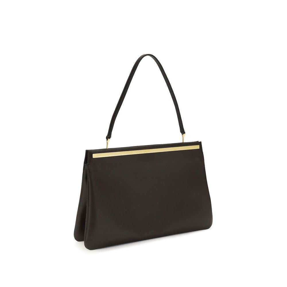 The Row Brown Calf Leather Bos Taurus Shoulder Bag