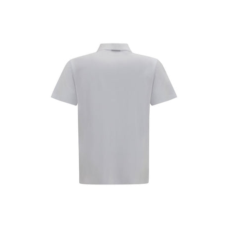 Gucci White Cotton Polo Shirt