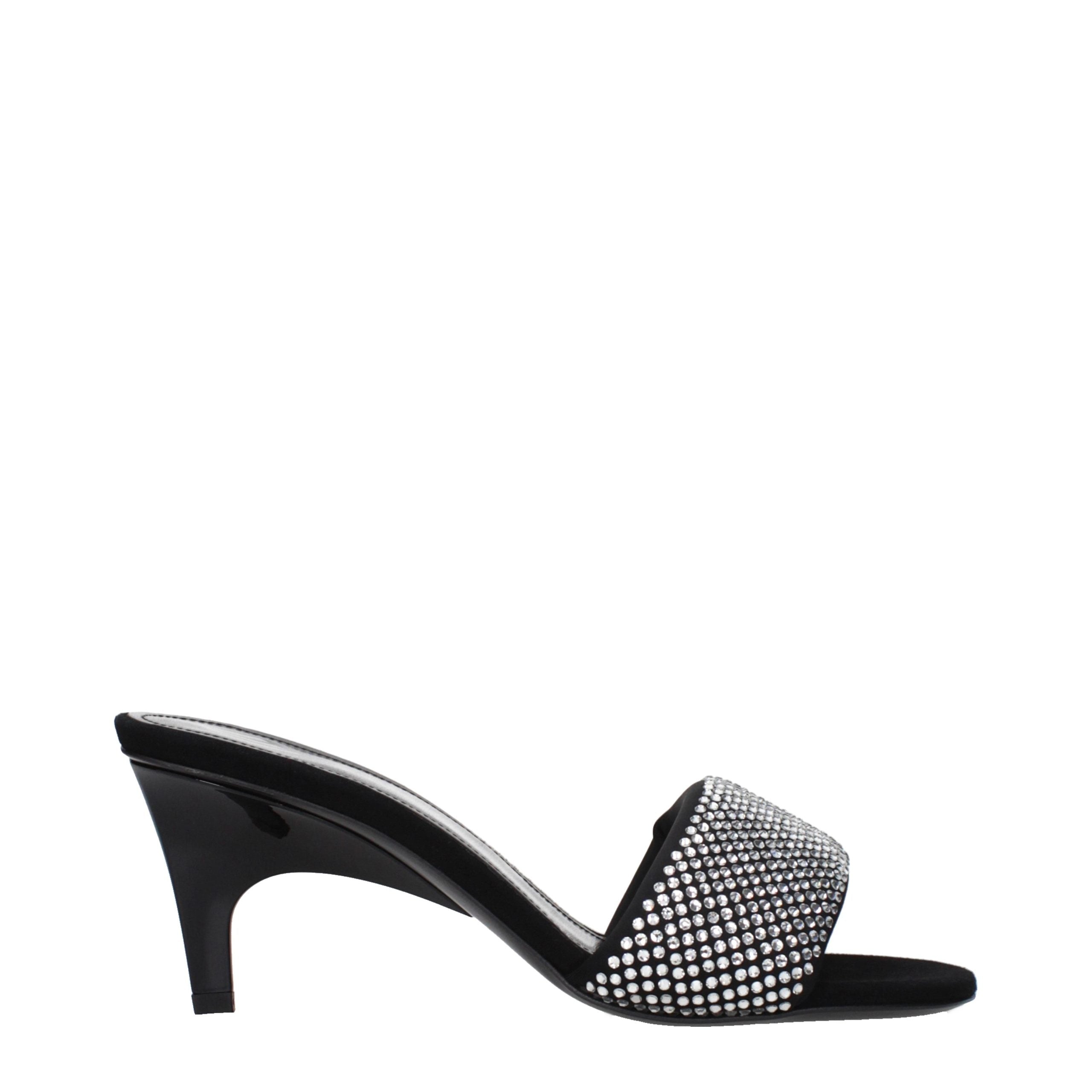 Prada Black Fabric Platform Sandals