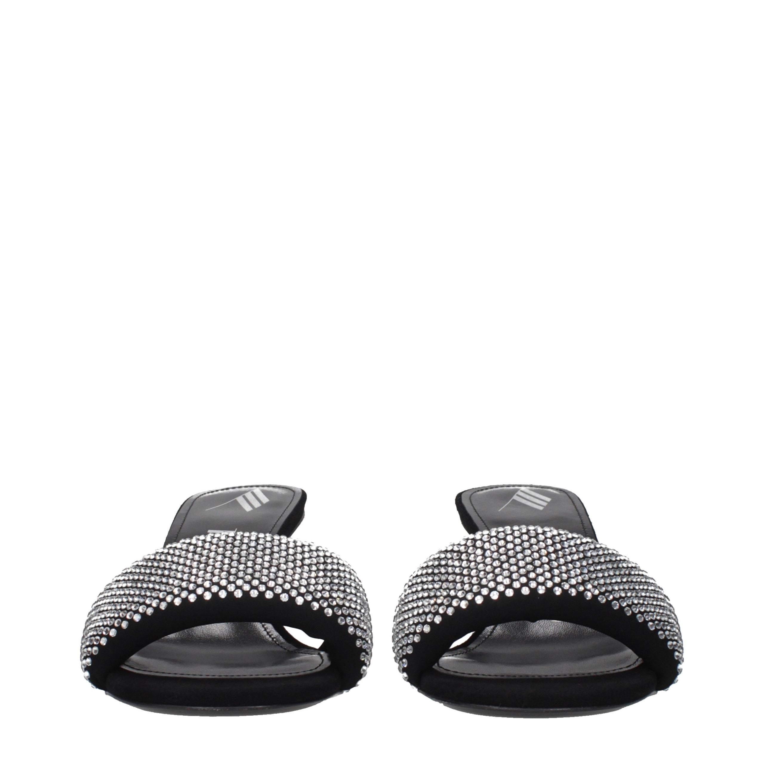 Prada Black Fabric Platform Sandals
