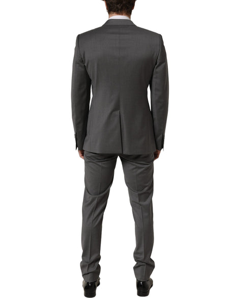 Dolce & Gabbana Gray MARTINI Slim Fit Formal 2Piece Men Suit