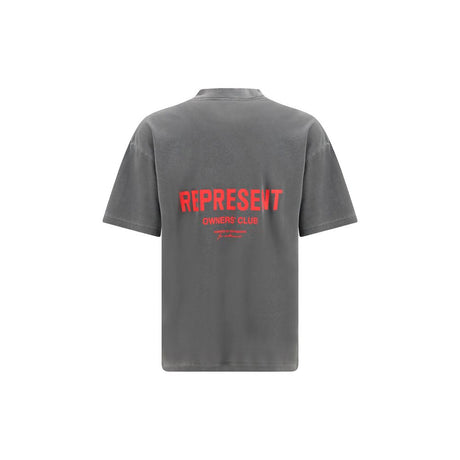 Represent Gray Cotton T-Shirt