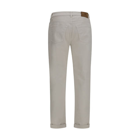 Brunello Cucinelli White Cotton Jeans Denim