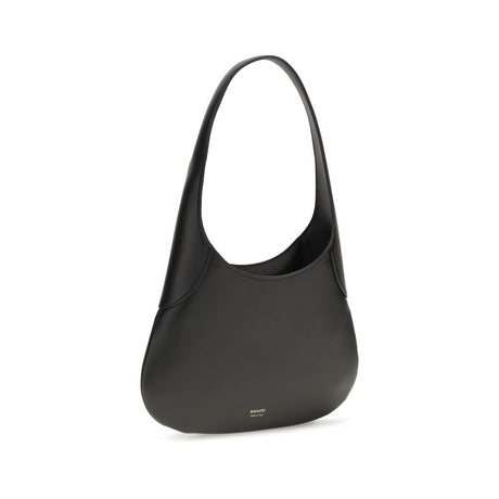 Khaite Black Calf Leather Bos Taurus Handbag