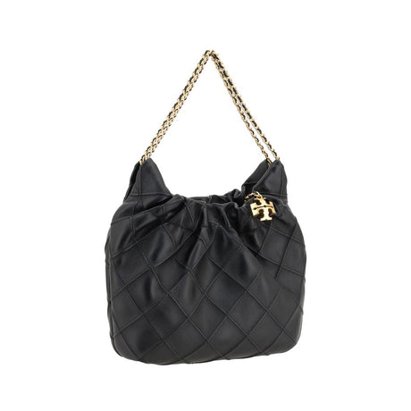 Tory Burch Black Calf Leather Bos Taurus Handbag