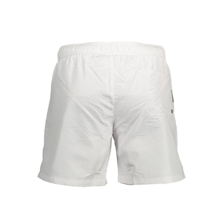 Karl Lagerfeld Bianco Polyester Men's Swim Boxer